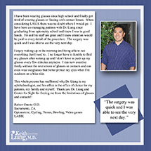 A Testimonial of Dr. Keith Liang’s Patient, Robert Omoto